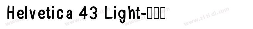 Helvetica 43 Light字体转换